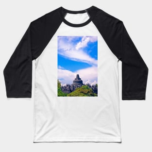 Borobudur view. Baseball T-Shirt